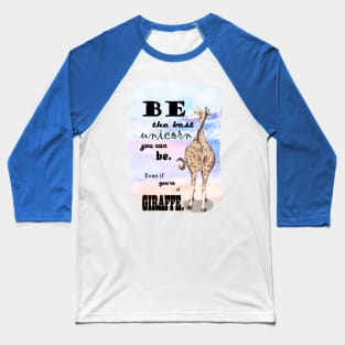 Girafficorn - Unicorn Giraffe Art Baseball T-Shirt